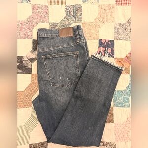 Madewell perfect vintage crop jeans 32